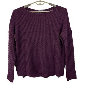 Vince Purple Marled Wool Alpaca Sweater Large